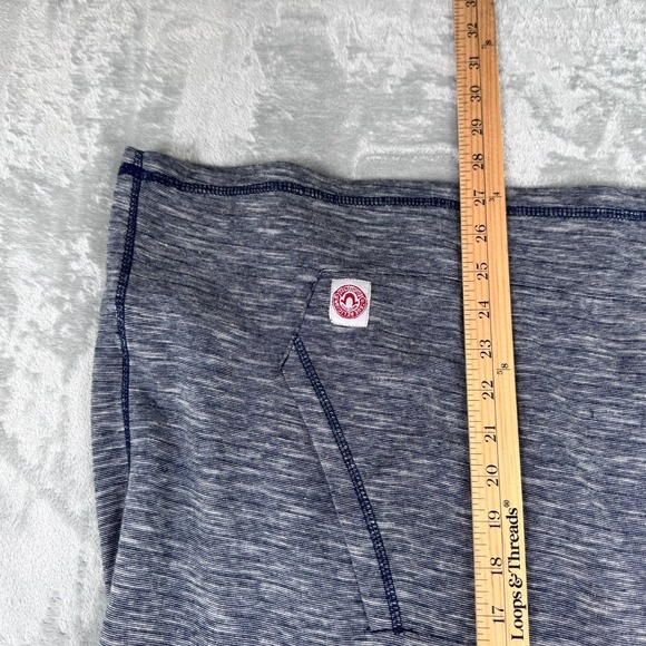 True Religion Hooded Henley Sweatshirt Men's XL Blue Long Sleeve Pullover Logo - Picture 11 of 13